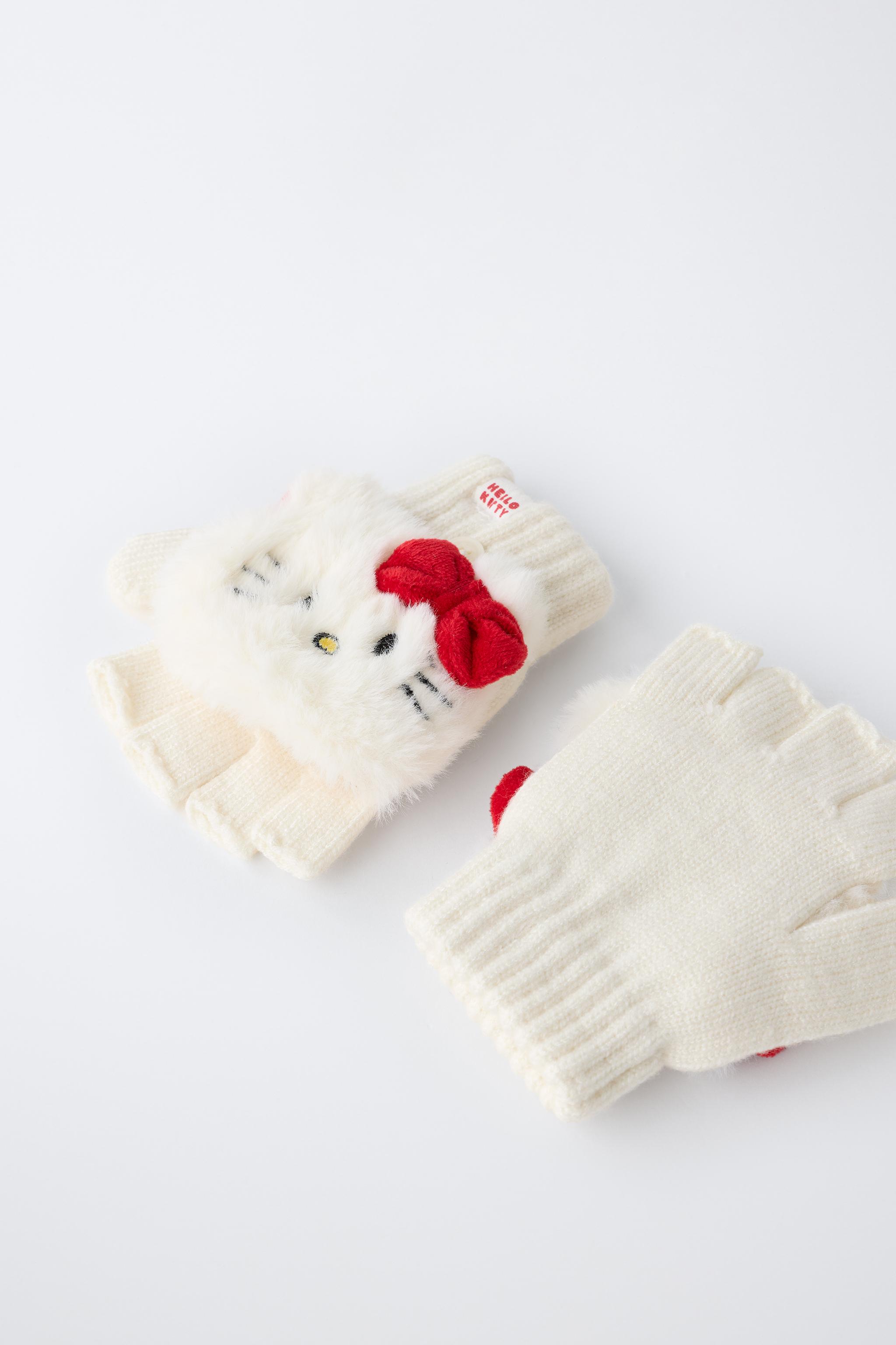 HELLO KITTY © SANRIO EMBROIDERED MITTENS