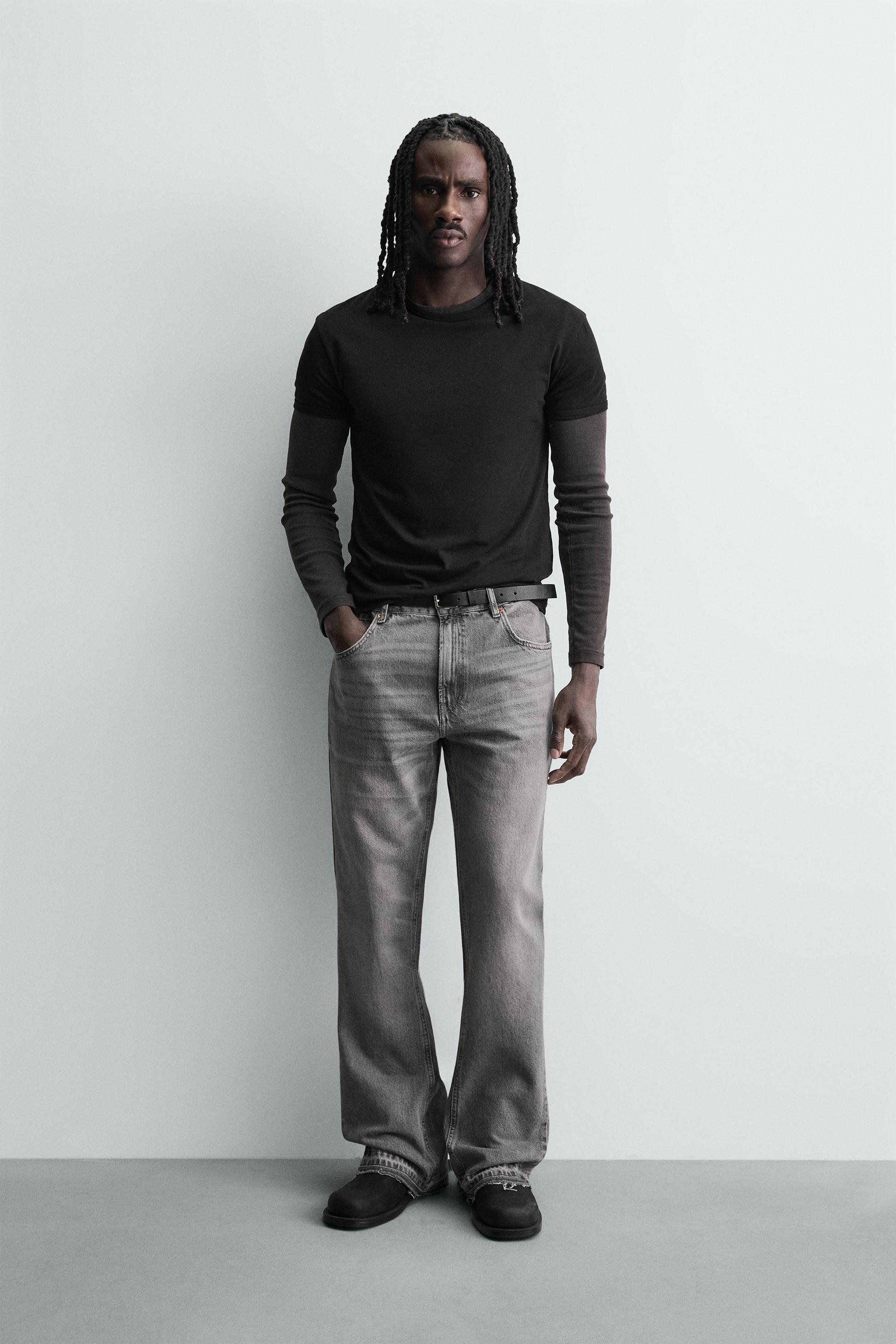 JEANS FLARE FIT - Carvão | ZARA Brasil