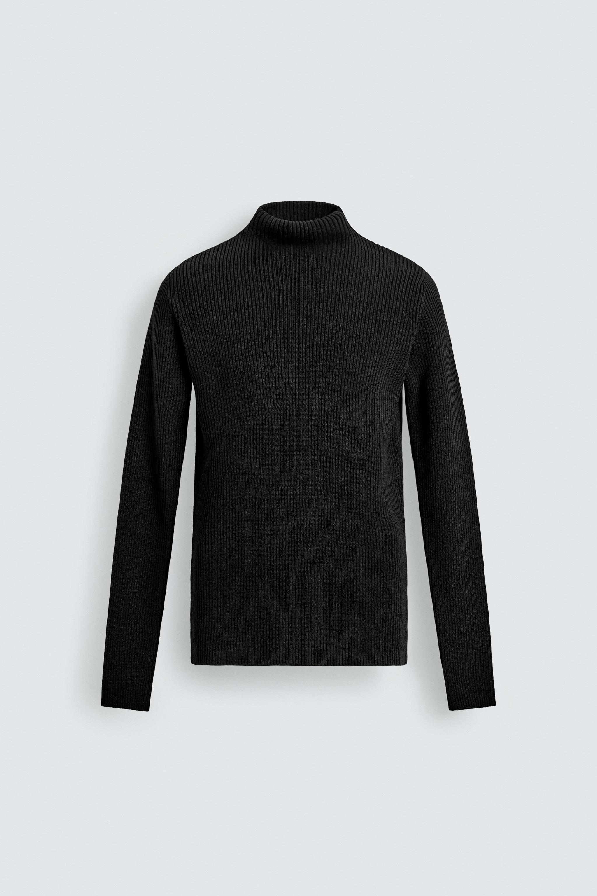 RIB MOCK NECK JUMPER