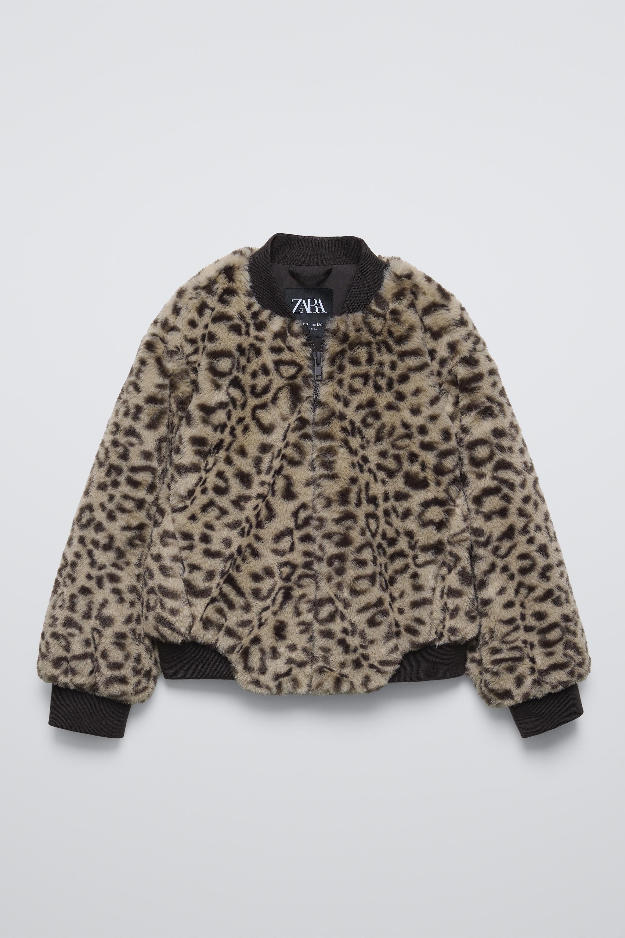 Faux fur bomber jacket zara online