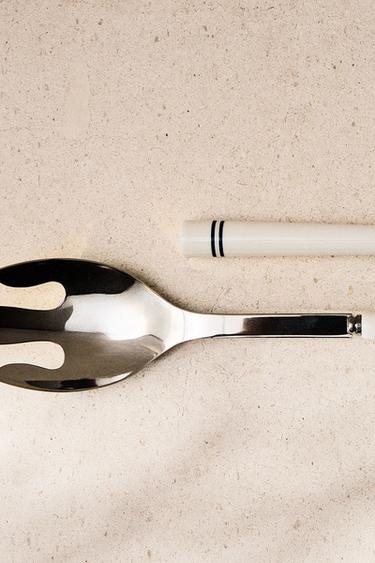 CERAMIC SALAD CUTLERY SET (SET OF 2) - Blue/White by Zara - Image 5