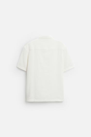 CHEMISE À TEXTURE - Écru de Zara - Image 6