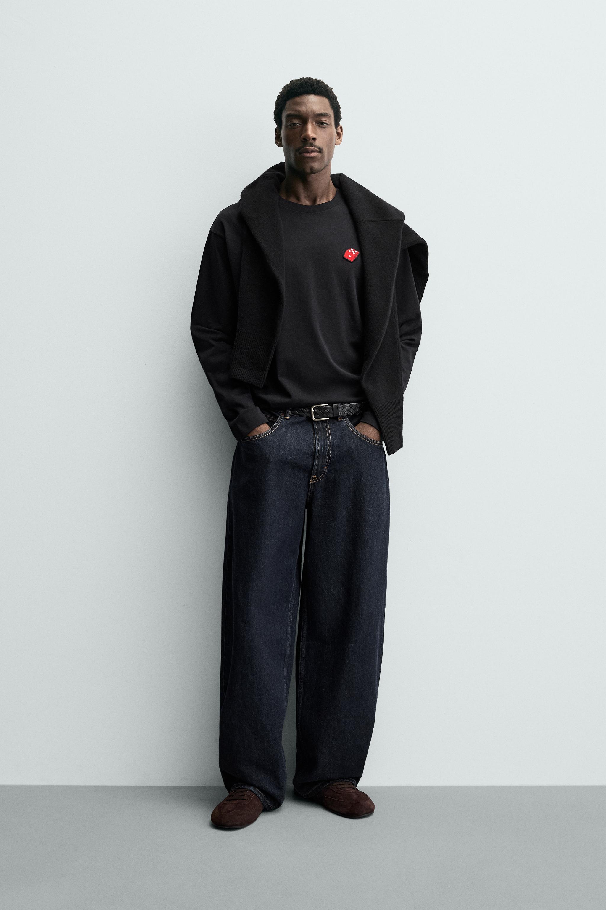 ダイスハートパッチTシャツ - ブラック | ZARA Japan / 日本