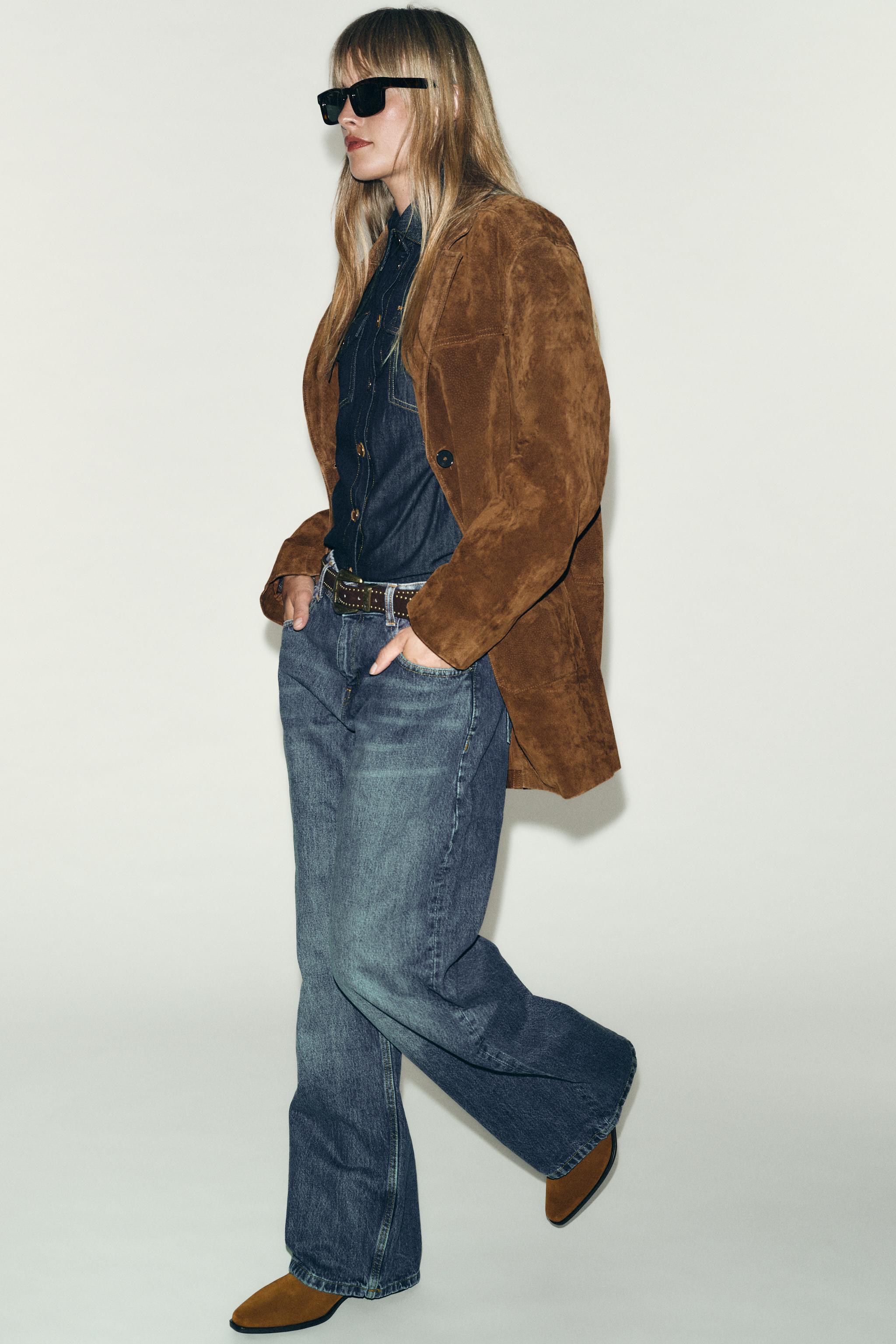 Yue ブラウンチェック ウール混チェック柄ロングコート - ブラウン | ZARA Japan / 日本