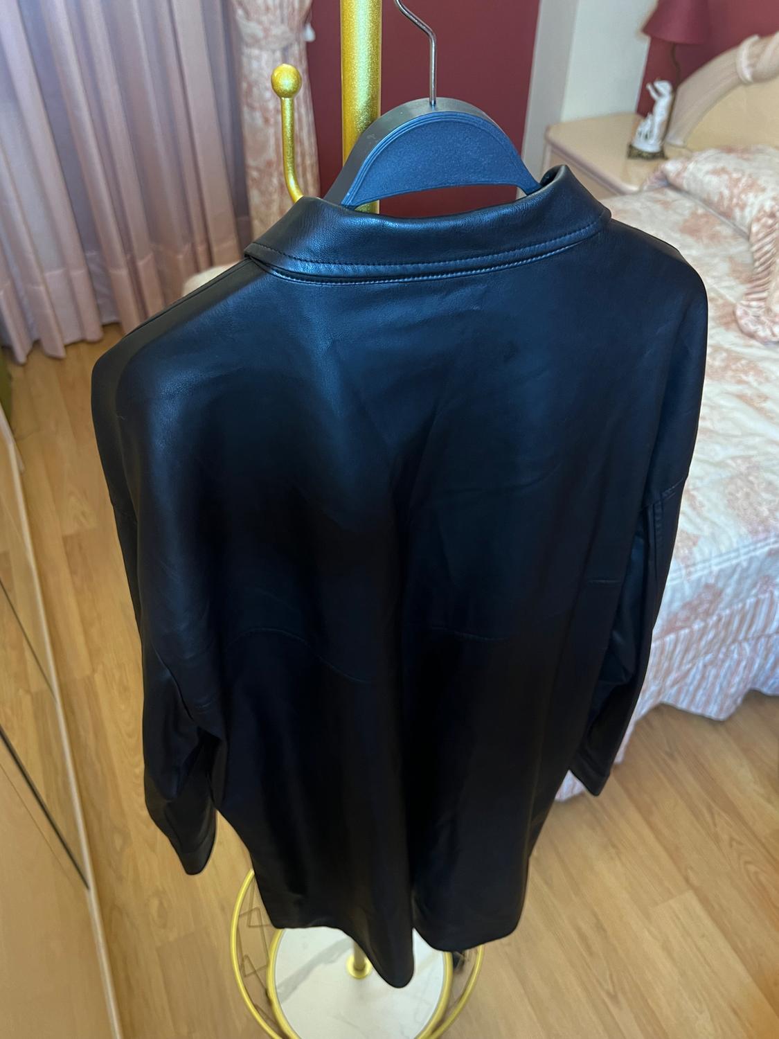 FAUX LEATHER OVERSHIRT - Image 7