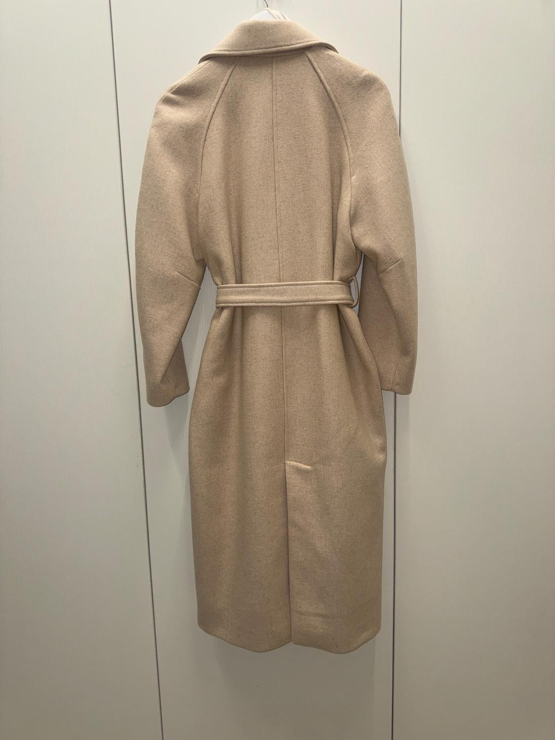 LONGLINE BELTED WOOL BLEND COAT - Image 2