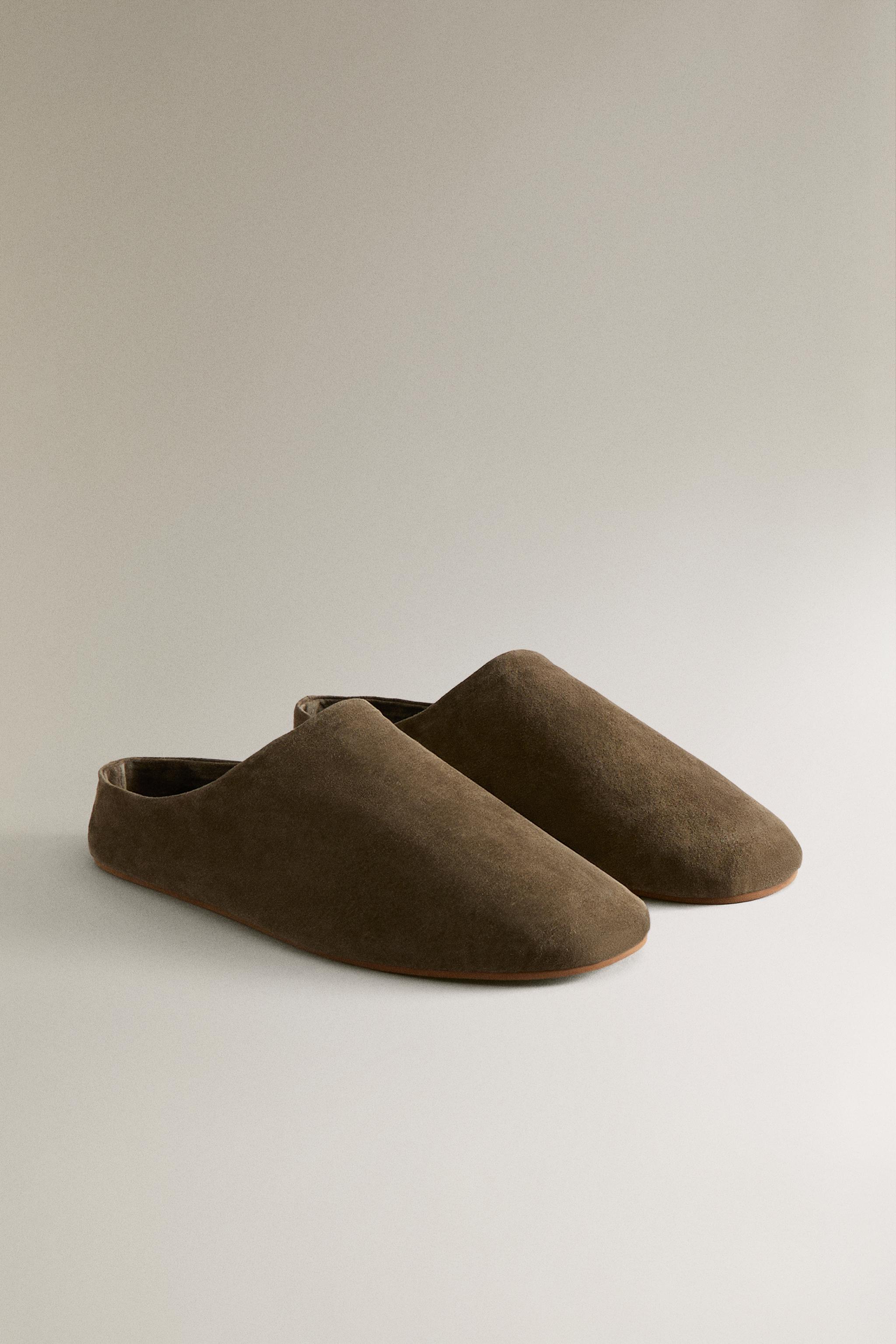 LEATHER MULE SLIPPERS