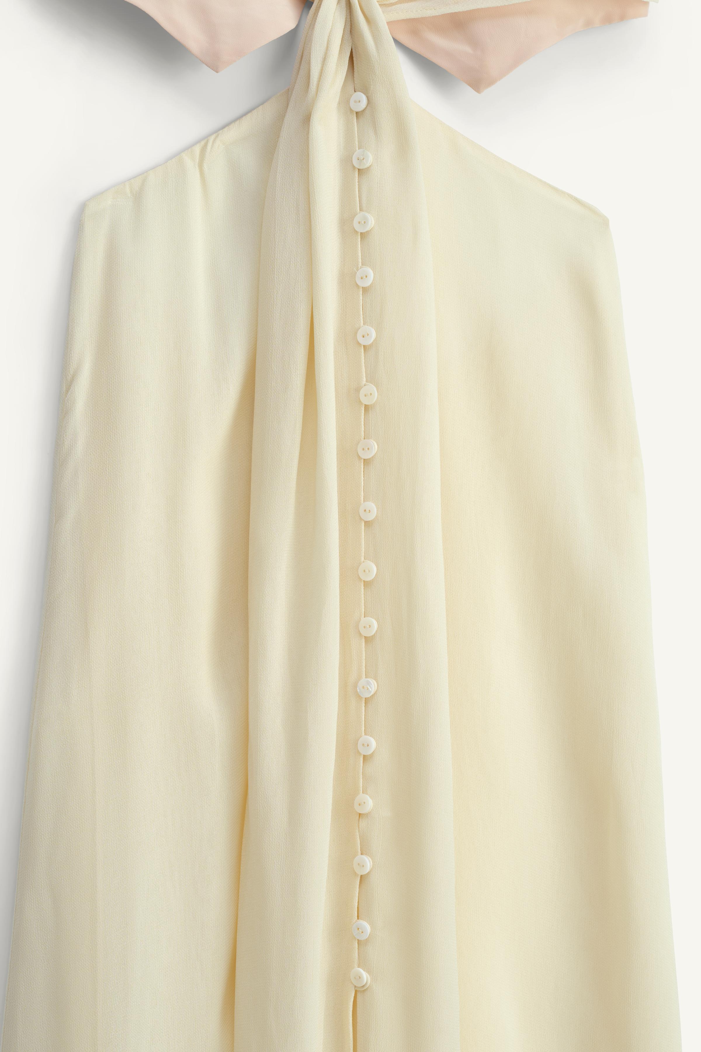 コントラスト ワンピース - LIMITED EDITION - バター | ZARA