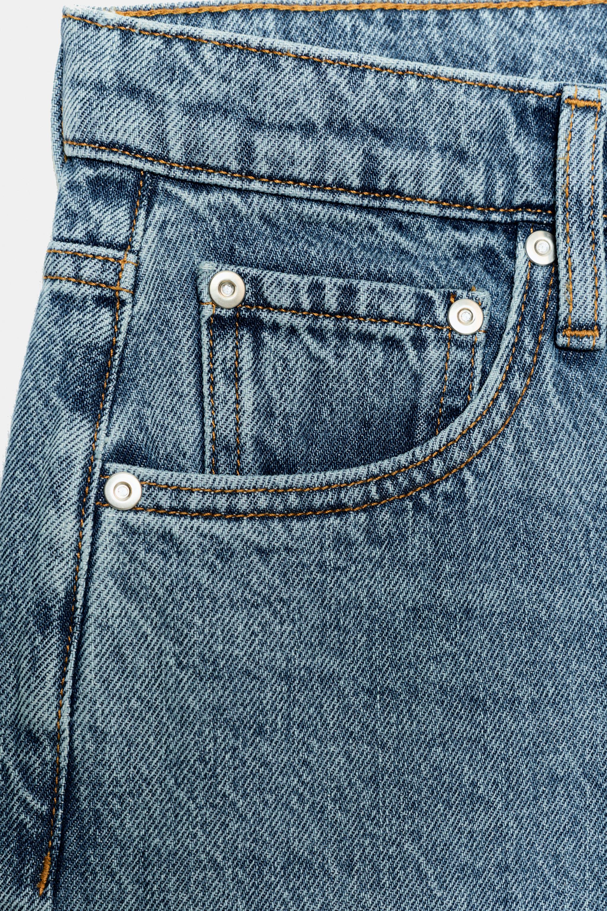 ZW COLLECTION WIDE LEG LOW RISE JEANS