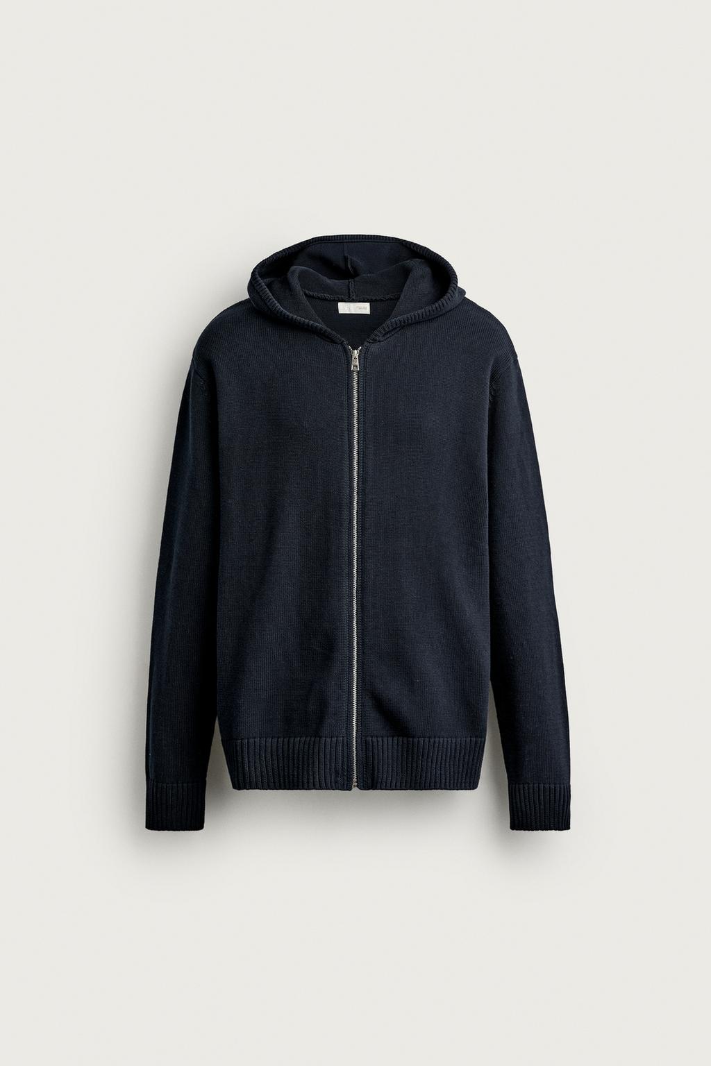 100% COTTON KNIT HOODIE