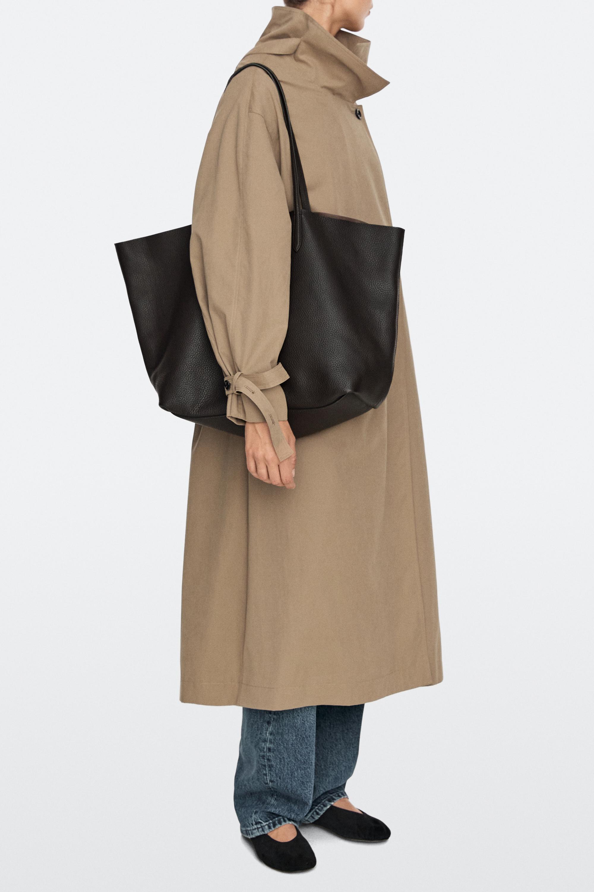 Large Nappa leather tote bag