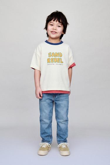COMFORT STRAIGHT JEANS - Blue by Zara