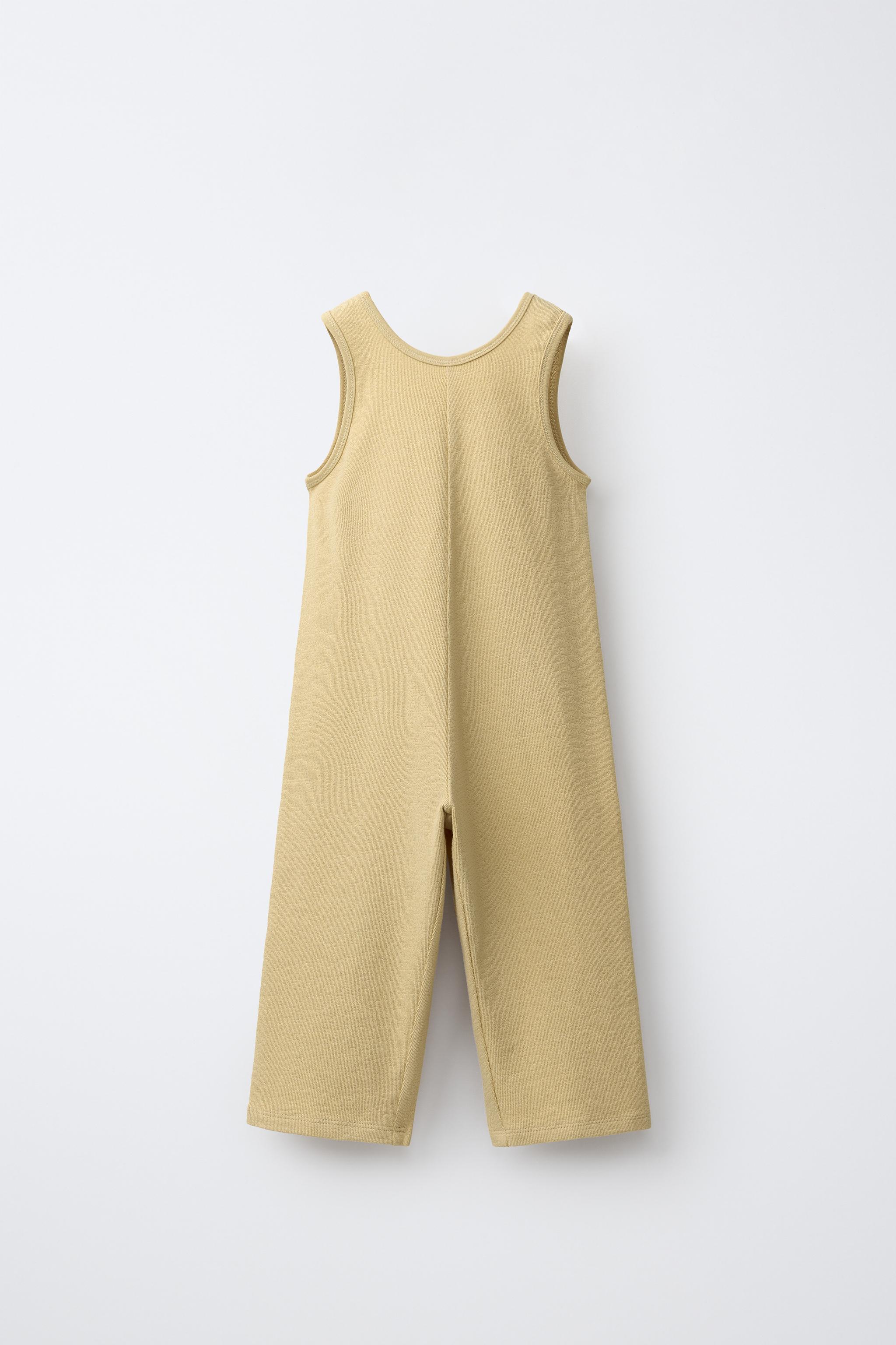 PLAIN JUMPSUIT — Mustard