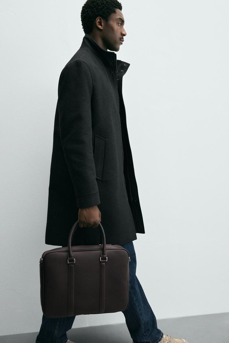 TEXTURE BRIEFCASE Brown ZARA Australia
