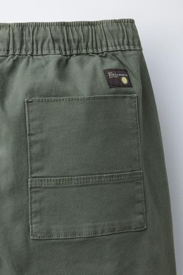 PANTALON JOGGER GOMMES - Verdâtre de Zara - Image 3