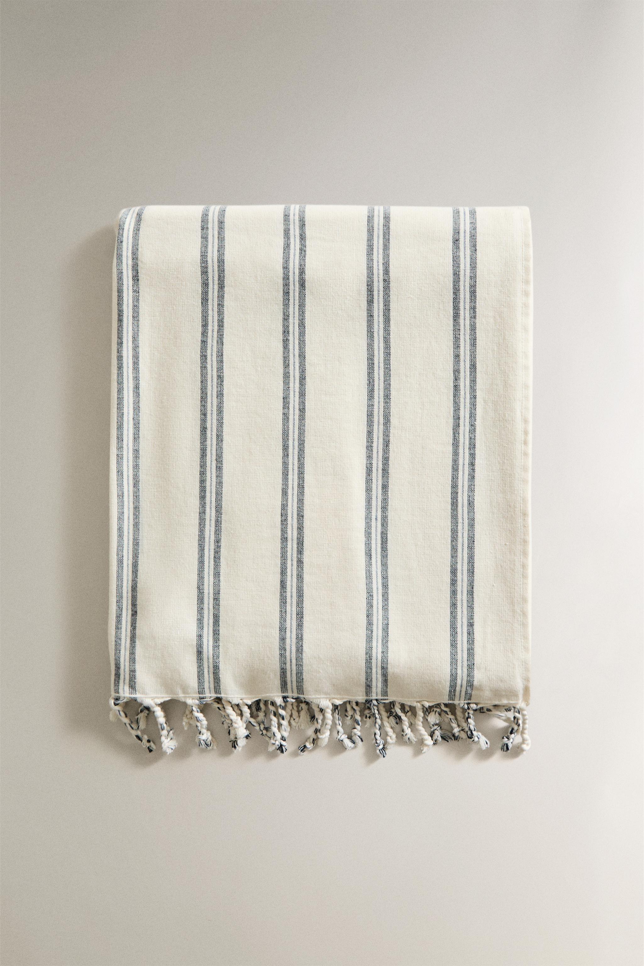SERVIETTE PARÉO PLAGE RAYURES