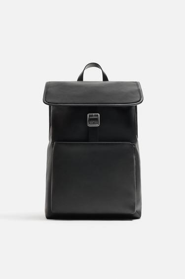 FLAP BACKPACK - Black by Zara - Image 0