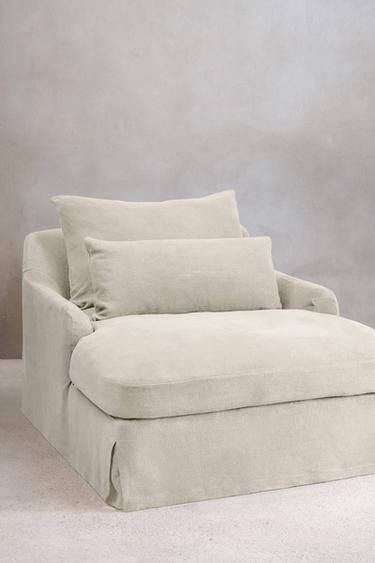 LOVESEAT 01 COTTON COVER — Light beige 1