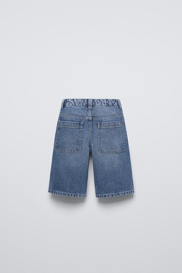 REGULAR DENIM BERMUDA SHORTS - Light blue by Zara - Image 1