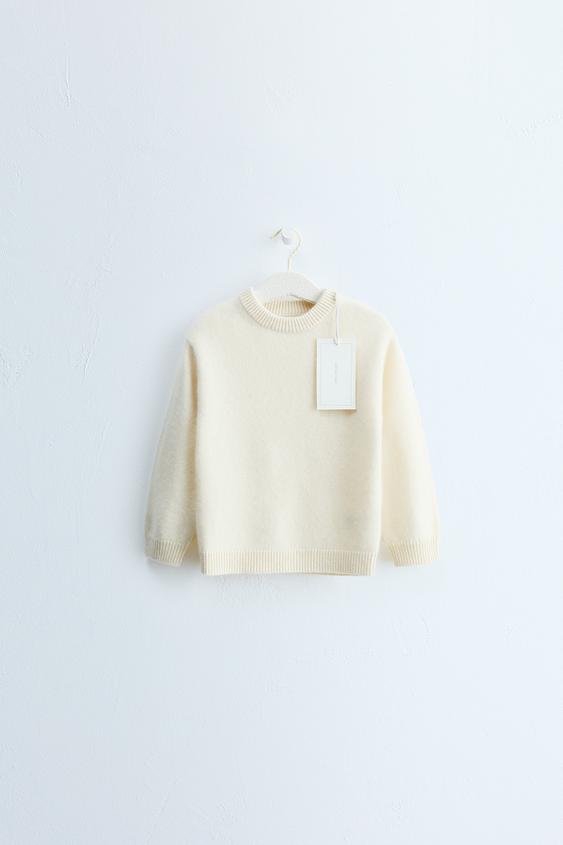 ZARA TIMELESS - PULOVËR 100% KASHMIR - Ngjyrë natyrale e mesme nga Zara - Imazh 0