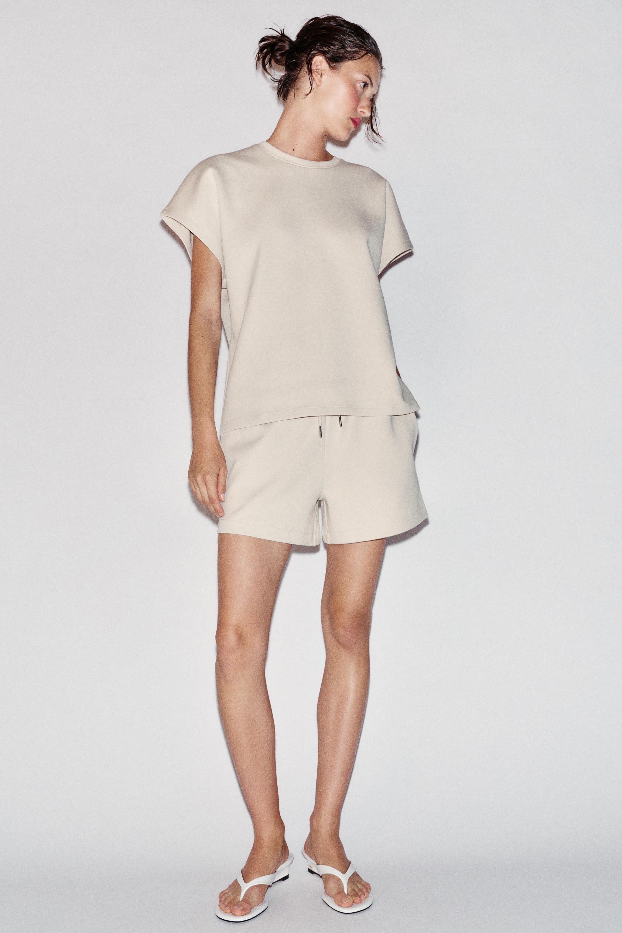 Zara INTERLOK KISA BERMUDA