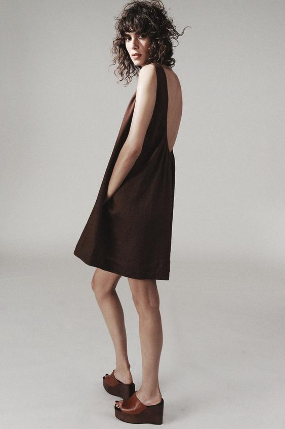 COMPENS??ES EN CUIR - Marron | ZARA Belgique / Belgium