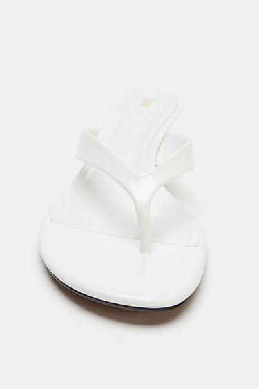 MINI SANDALES À TALONS COMPENSÉS - Blanc de Zara - Image 4