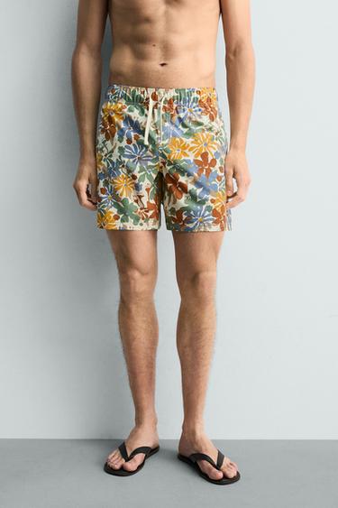 MAILLOT DE BAIN LONG À IMPRIMÉ FLORAL - Multicolore de Zara - Image 2