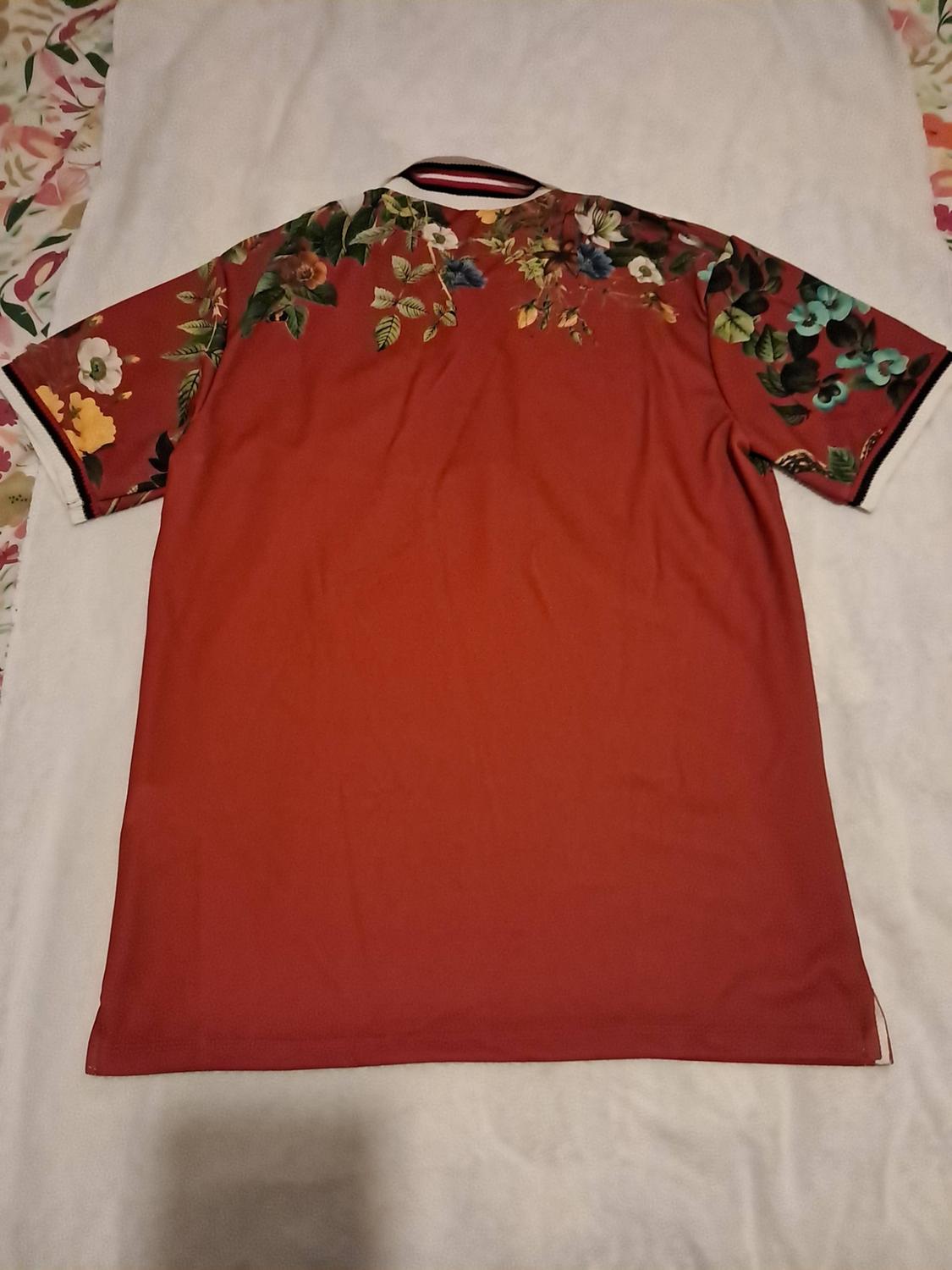 PRINTED POLO SHIRT WITH RIBBED TRIMS - Image 2