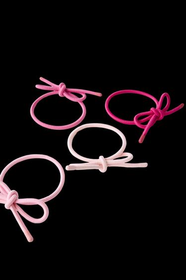 PACK CUATRO GOMAS LAZOS - Rosa de Zara