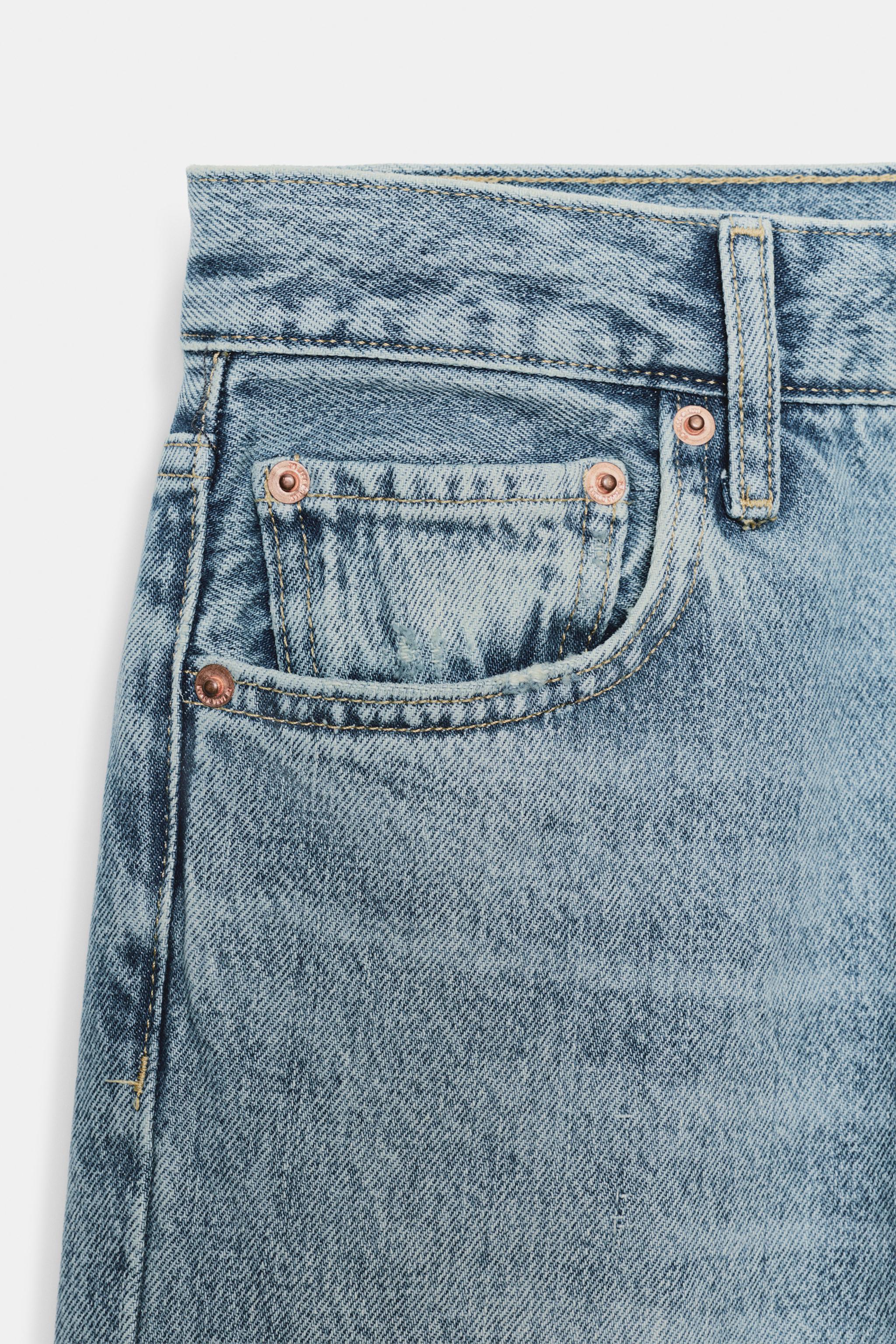JEAN ZW COLLECTION DROIT TAILLE MOYENNE DÉCHIRÉ