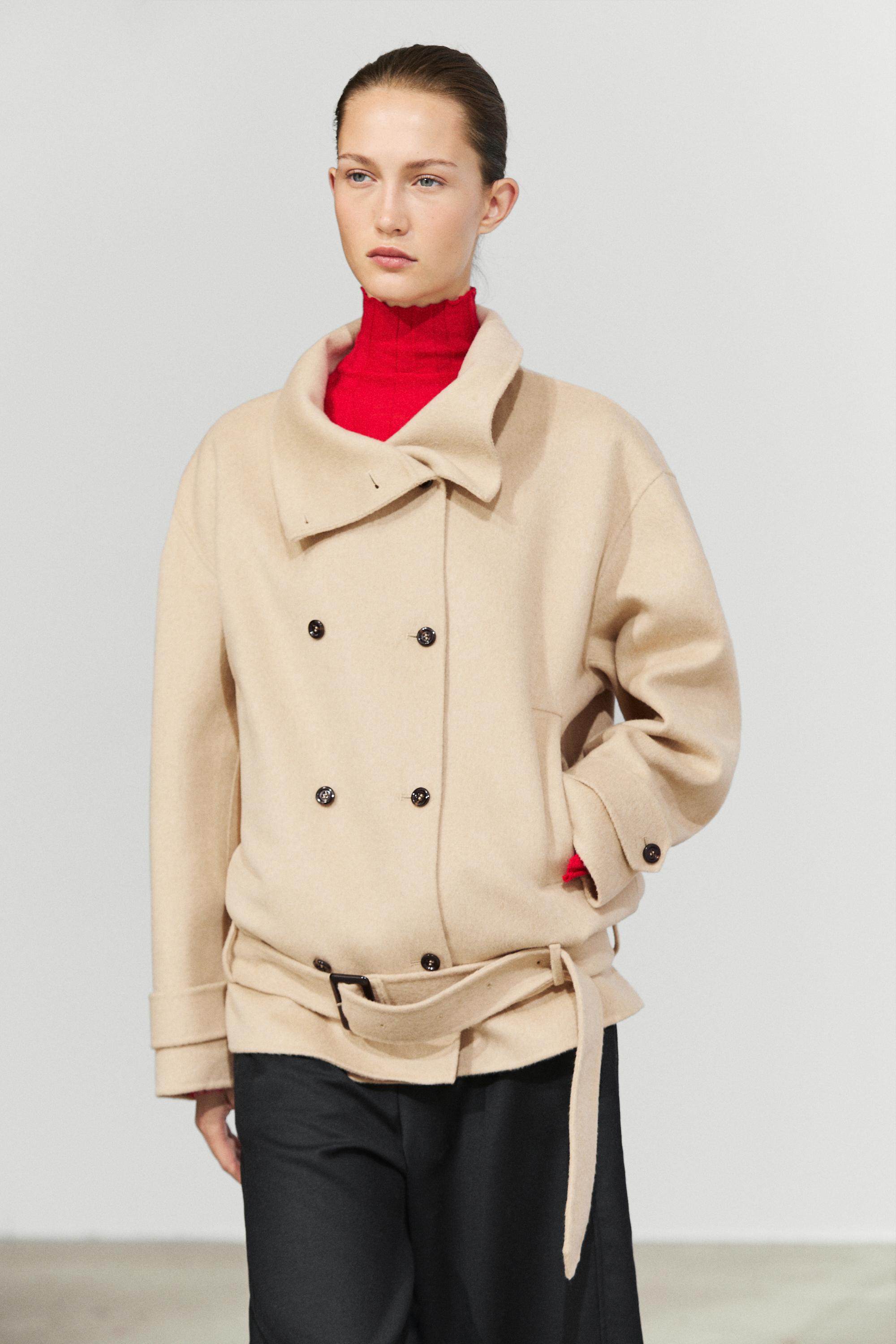 Trench-coat avec détail ceinture