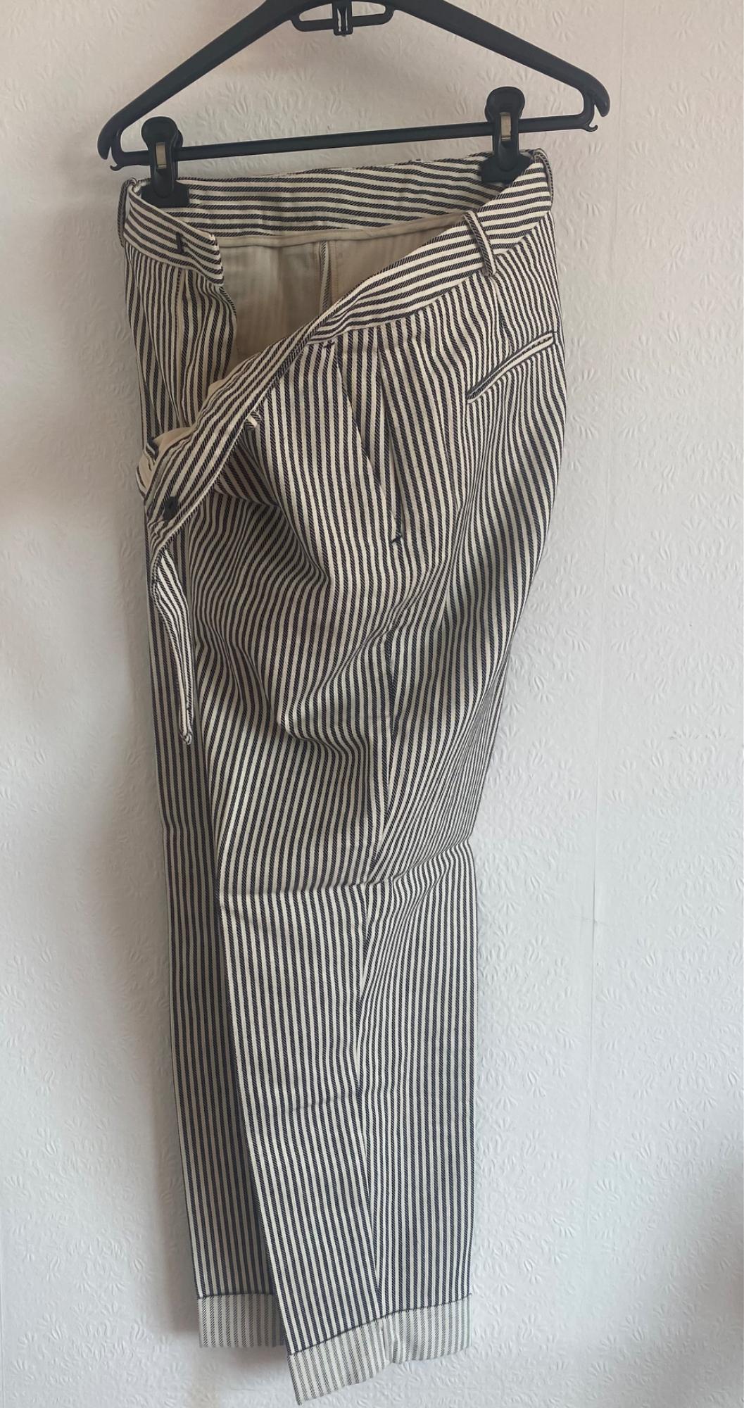 STRIPED NARROW TROUSERS - Image 3