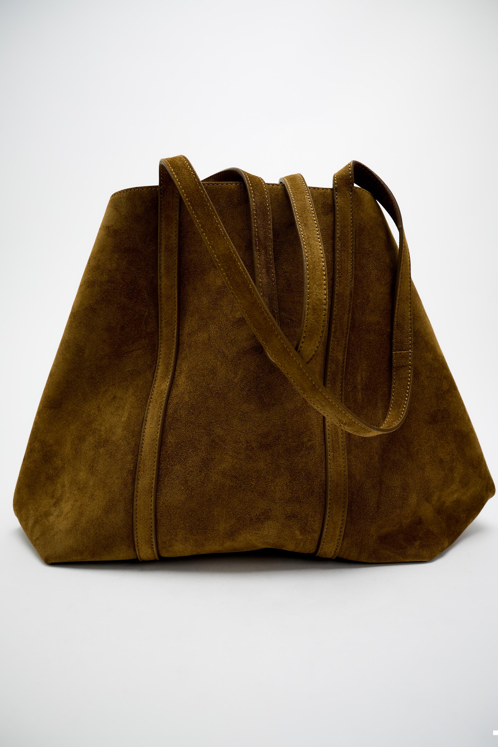 Tan leather store bag zara