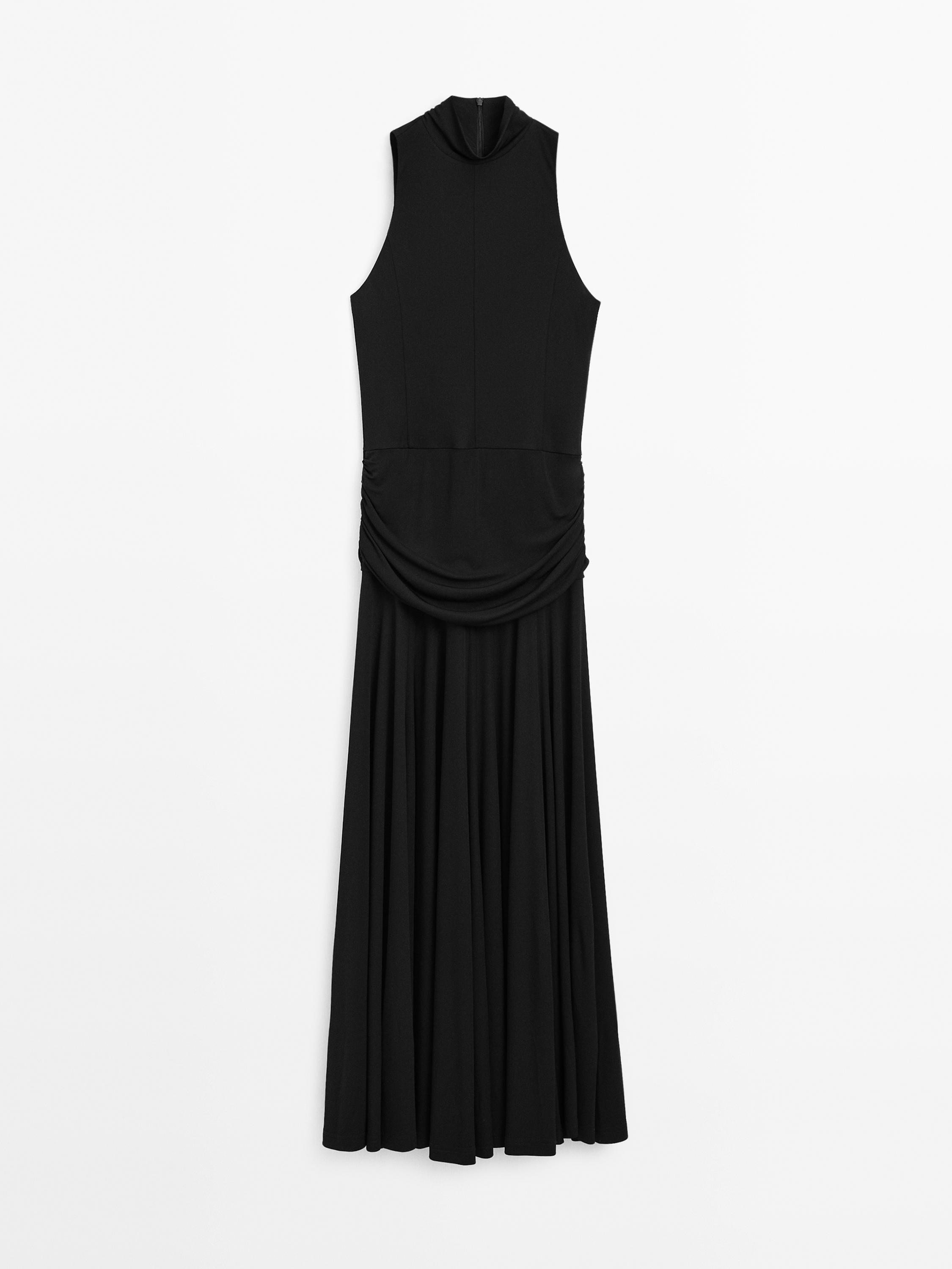 Halter dress with gathered detail - Studio