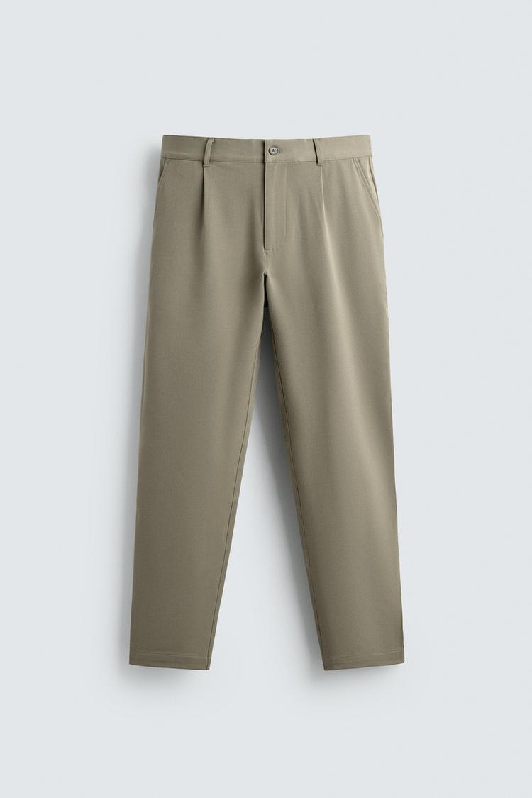 ZARA COMFORT STRAIGHT-LEG TROUSERS