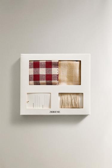 ENSEMBLE ÉTIQUETTES ET TISSUS - GRENAT de Zara - Image 3