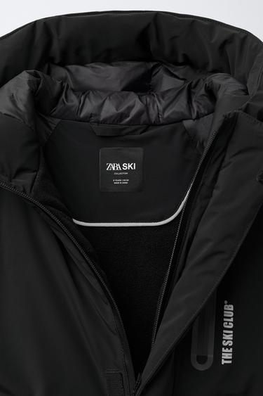 DOUDOUNE 80% DUVET ET 20% PLUME WATER RESISTANT ET COUPE-VENT SYSTÈME RECCO® COLLECTION SKI - Noir de Zara - Image 8