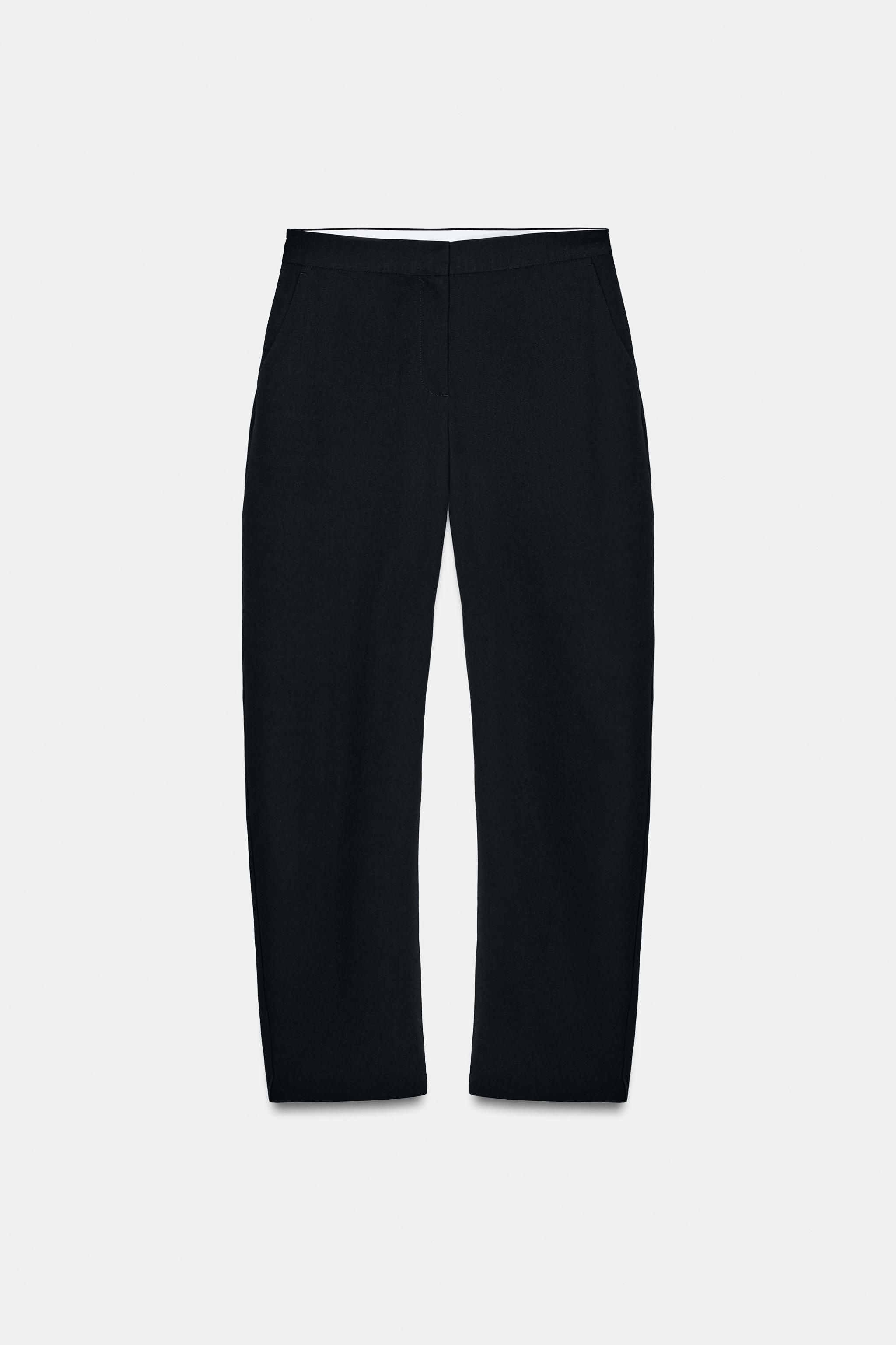 MID-RISE BARREL PANTS