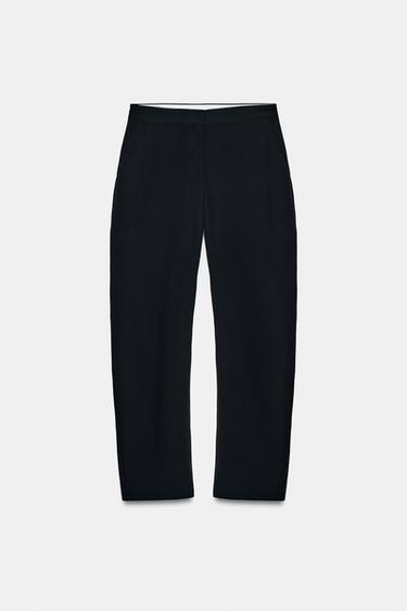 PANTALON BARREL TAILLE NORMALE - Noir de Zara - Image 6