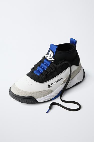 PLAYSTATION ™ HIGH-TOP SNEAKERS - White by Zara - Image 2