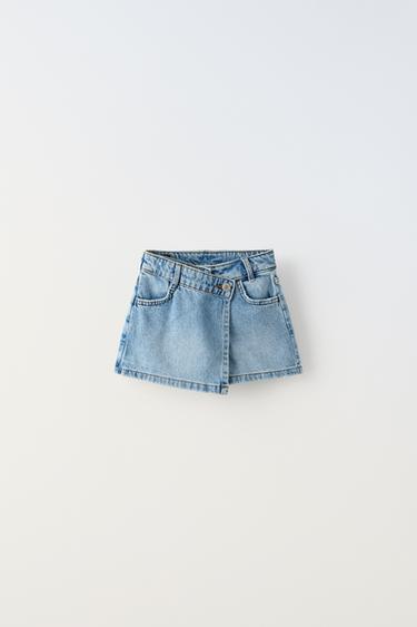 Zara DENIM SKORT - Blue
