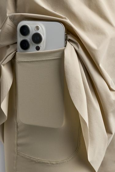 2-IN-1 RUNNING SHORTS - Grey / Beige by Zara - Image 2