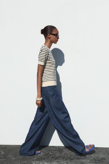 STRIPED KNIT TOP - striped by Zara