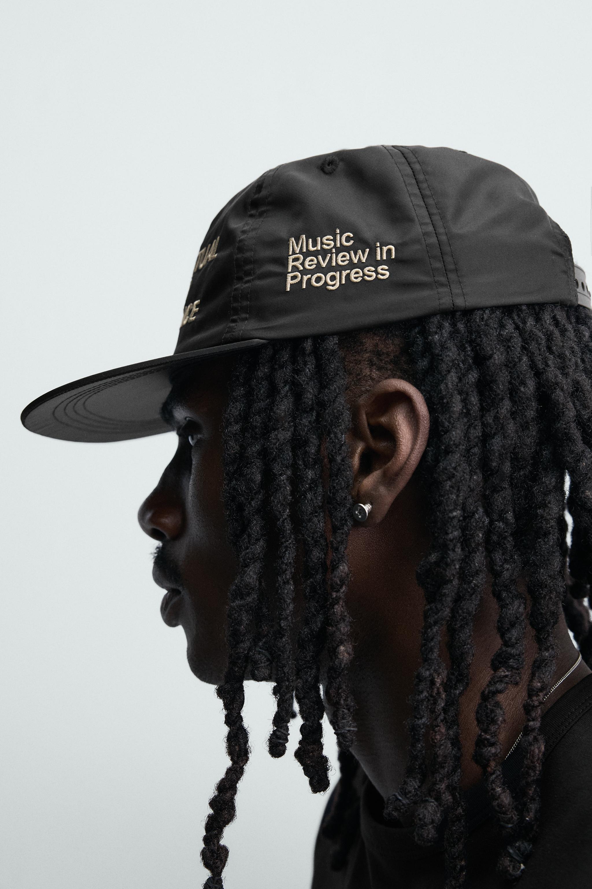EMBROIDERED FLAT VISOR CAP