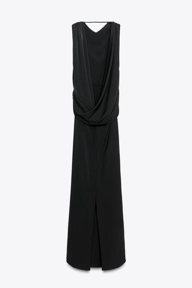 ROBE LONGUE DOS NU - Noir de Zara - Image 5