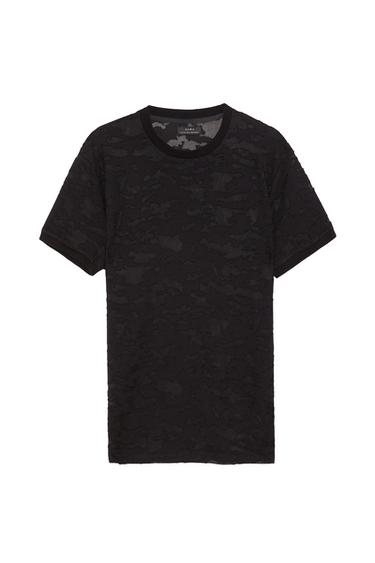 CAMOUFLAGE SHORT SLEEVE SWEATER