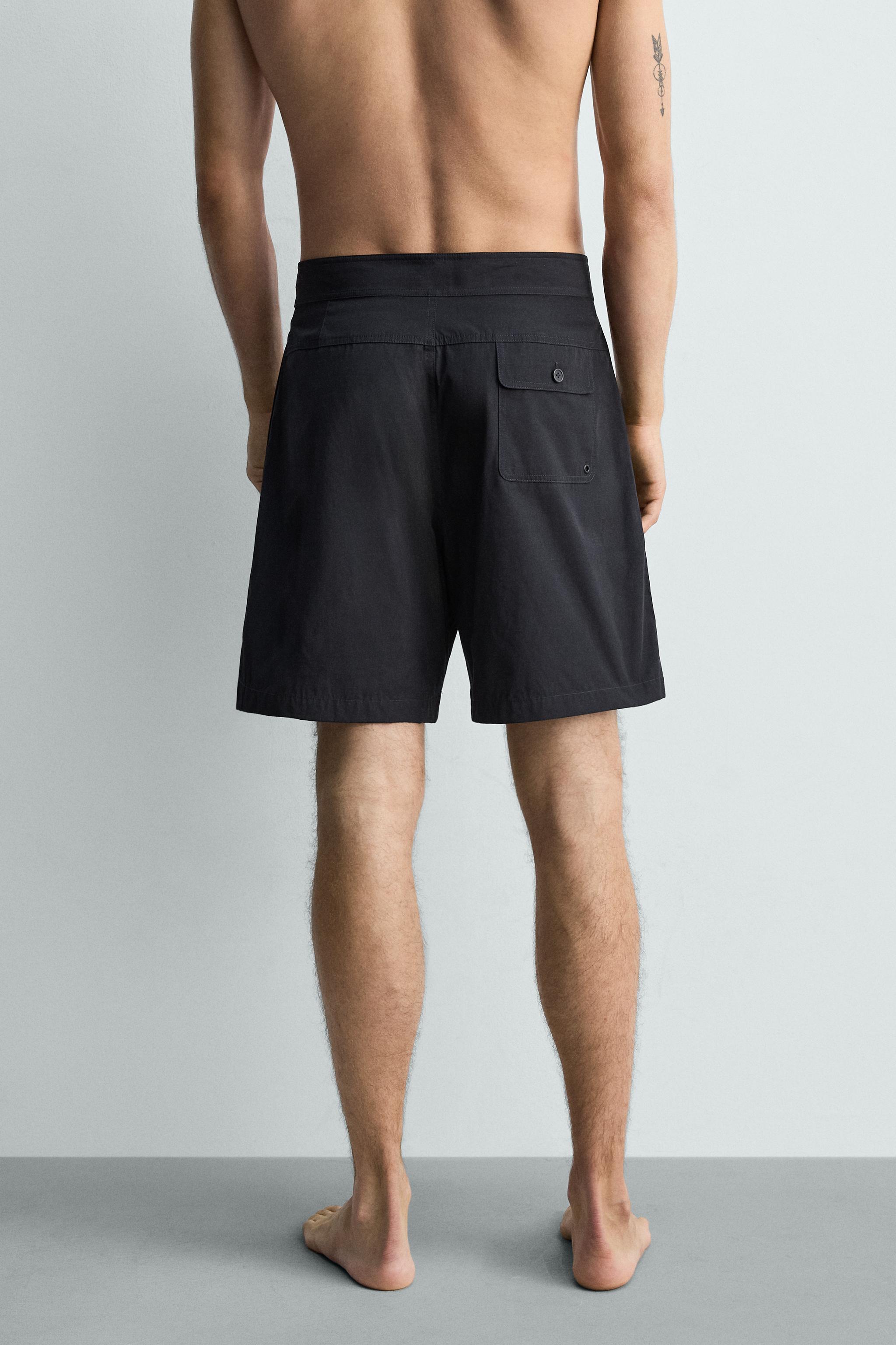 MAILLOT DE BAIN LONG À CORDON