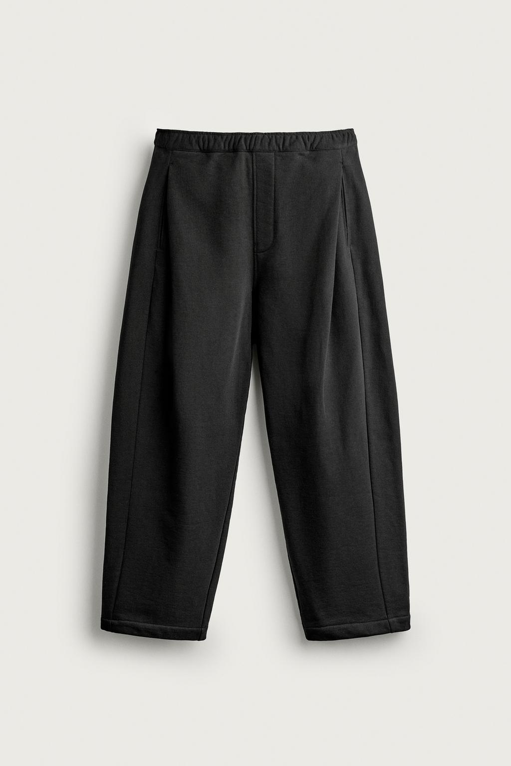 SIDE-PLEAT JOGGER TROUSERS