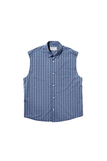 RELAXED FIT CHECK SHIRT - Blue by Zara